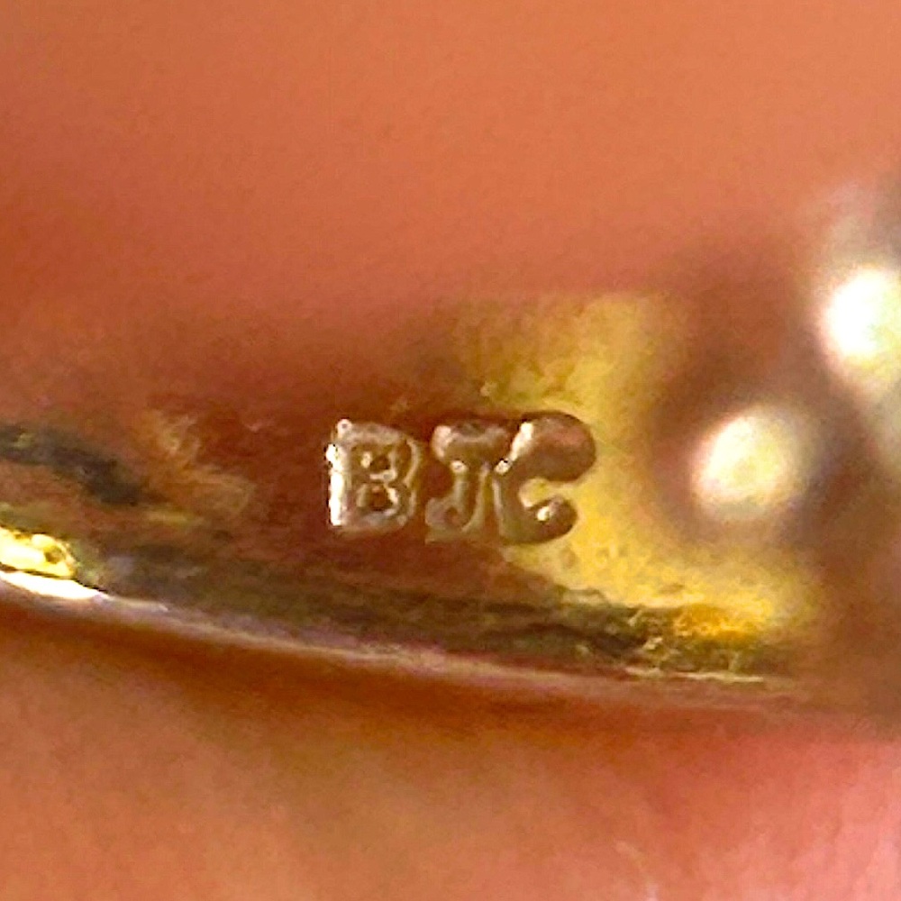 Vintage Samuel B.(Benham)Necklace & Ring Citrine&Diamonds set in 925 & 14K Gold - Picture 15 of 17
